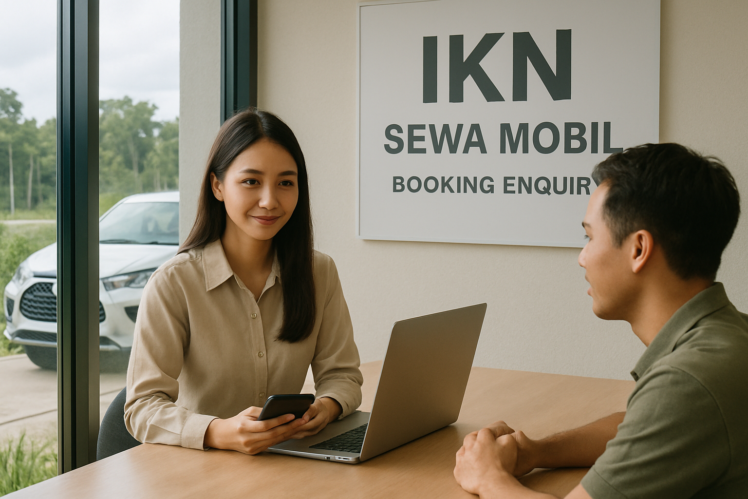 ikn sewa mobil — booking enquiry